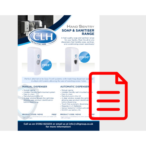 Hand Sentry Soap & Sanitiser Brochure Thumbnail