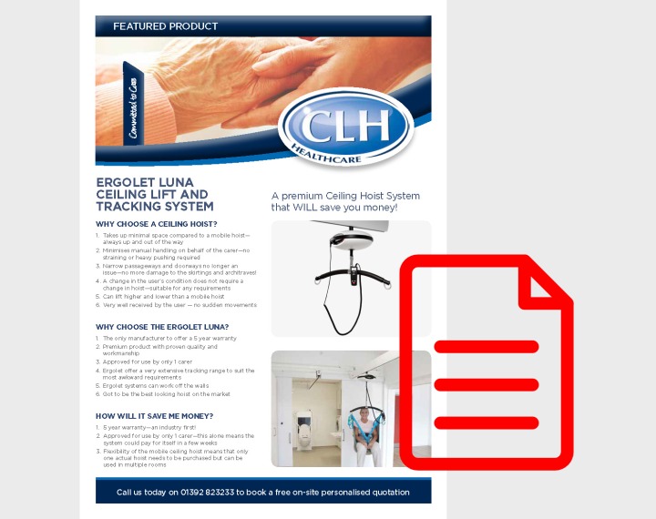 Ergolet Lunar Ceiling Hoist