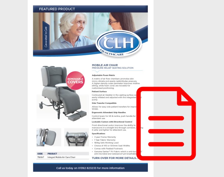 Product Awareness Mobile Air Care Chair