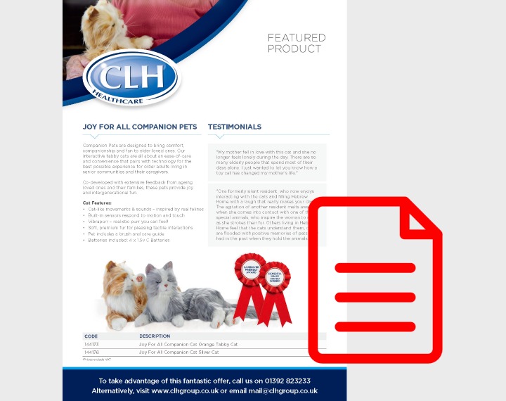 Product Awareness Sheet Companion Pets