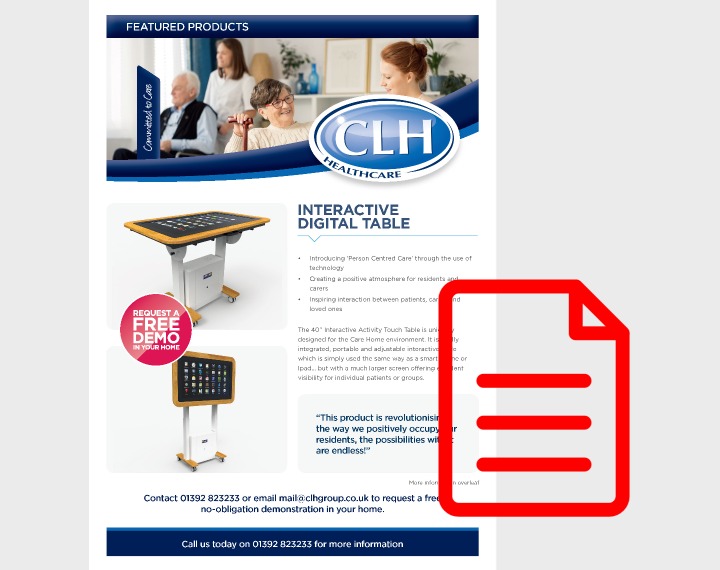 Interactive Table Awareness Sheet