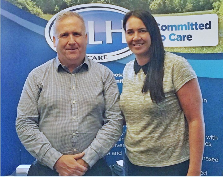 Tim Jones from CLH with Kelly Harper, Chairperson of the Torbay Care Managers Network