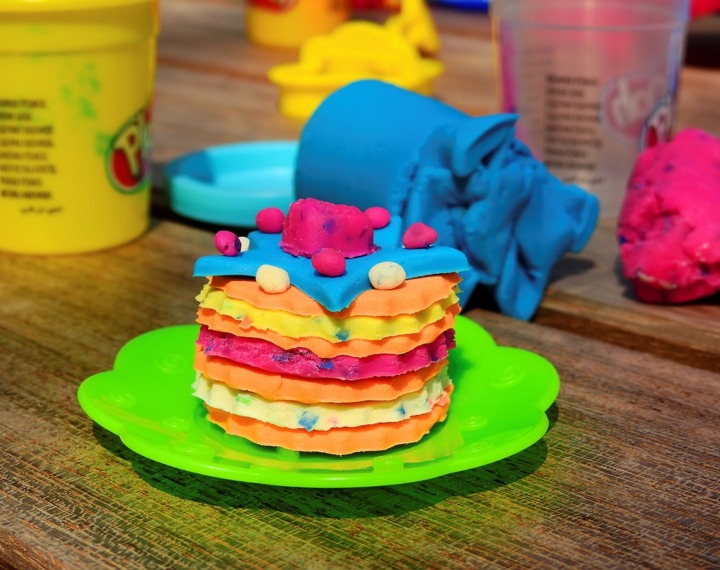 Play dough creative shapes