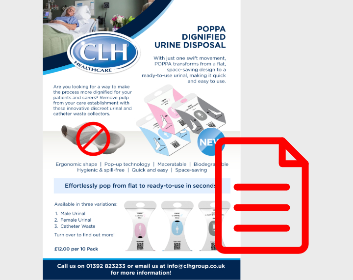 Poppa Dignified Urine Disposal Flyer