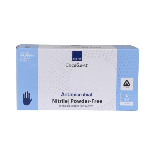 Antimicrobial Nitrile Powder Free Gloves