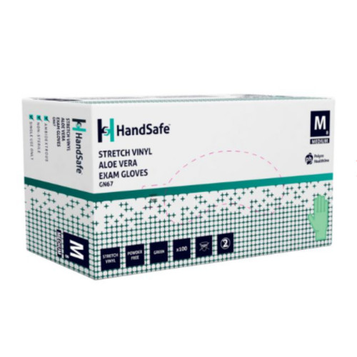 Synthetic Powder Free Gloves with Aloe Vera