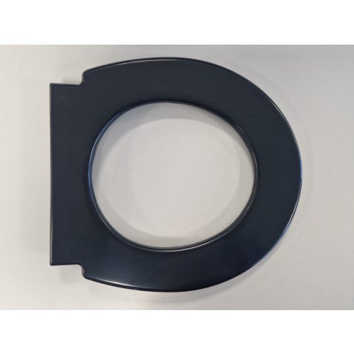 Black Oval Clip-On Plastic Seat for 521A Commode