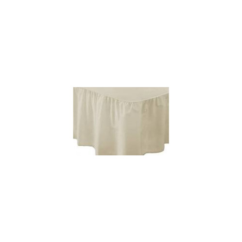 Single Cream PolyCotton Platform (Base) Valance