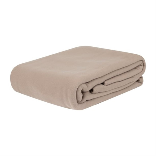 Light Camel Polyester Blanket - Single, 178x239cm