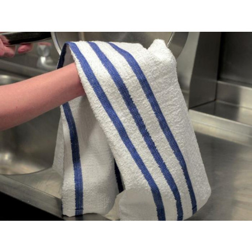 White Cotton Terry Tea Towels CLH Healthcare