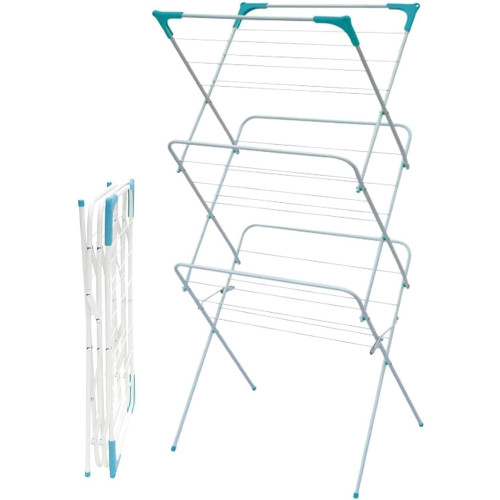 3 Tier Fold Down Flat Clothes Airer