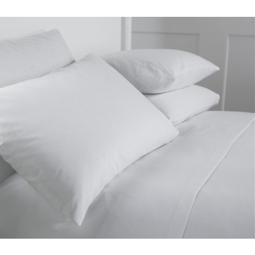 70/30 CottonPoly Pillowcases Open End Bag Style - White