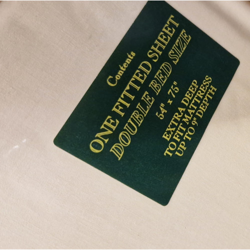 Double Bed Size Extra Deep Fitted Sheet in Lemon