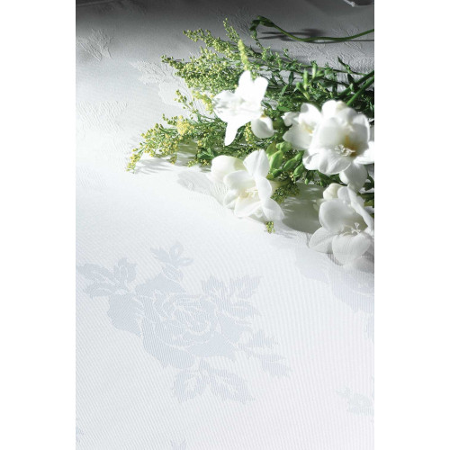 68" Circular Rose Design Tablecloths