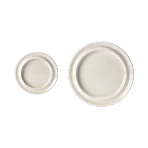 Steelite Freedom Inner Lip Plate, White - Medium 8"
