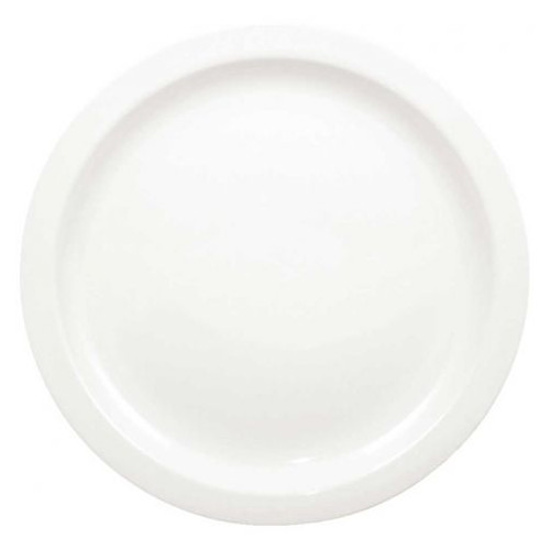Olympia White Ware Narrow Rimmed Plates