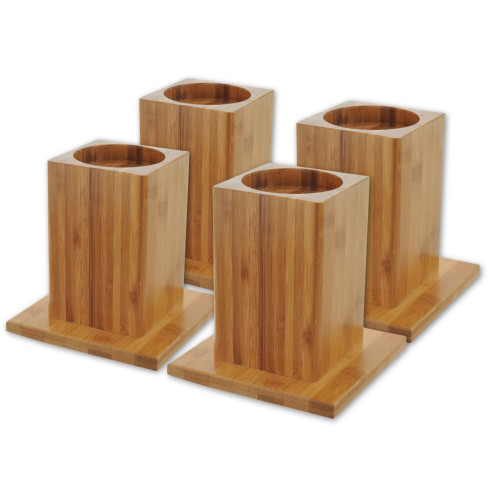 Wooden Bed Raisers, 14 Cube - Set (4)