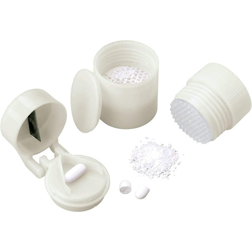 Pill Crusher and Dispenser with Cutter