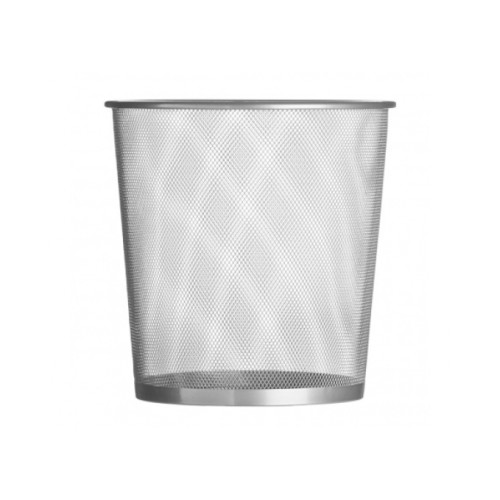 Small Silver Mesh Waste Bin
