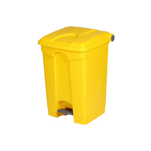 45 Litre Step-On Container Bin - All Yellow