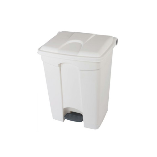 70 Litre Step-On Container Bin - All White
