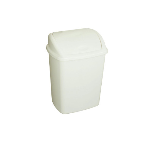 White Plastic Swing Bin