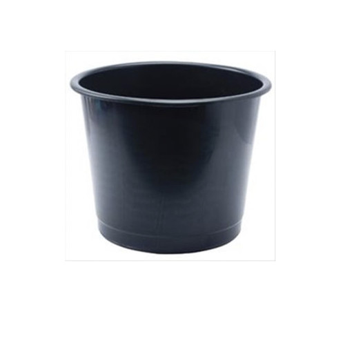 Black Plastic Waste Bin
