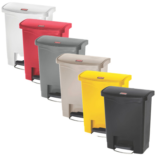 Rubbermaid Slim Jim Front Step Pedal Bins 30L