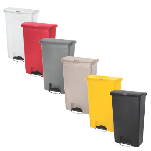 Rubbermaid Slim Jim Front Step Pedal Bin, 68L