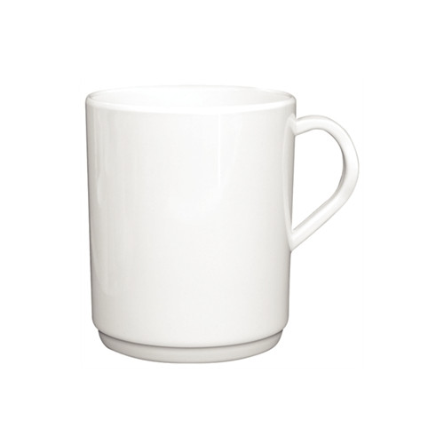 340ml White Melamine Mugs