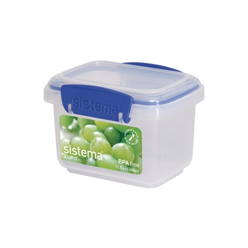Klip It Plastic Food Storage Container, 400ml