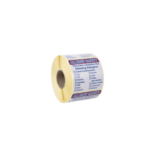 Allergy Safety Food Labels - Roll (500)