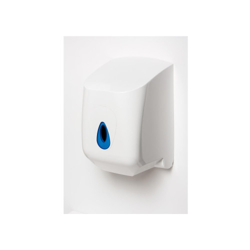 White Plastic Standard Centrefeed Dispenser - Large Roll Size