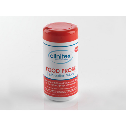 clinitex Alcohol Food Probe Disinfection Wipes