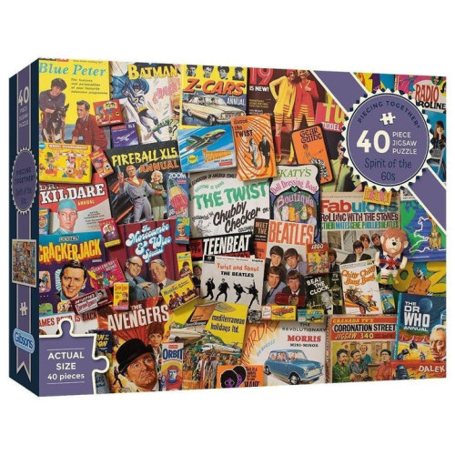 Gibsons 40 Piece Jigsaw Puzzle - Spirit of the 60s
