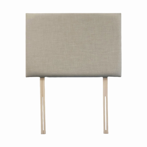 Oblong Padded Headboard in Feather Linen Crib5 Fabric, 90cm