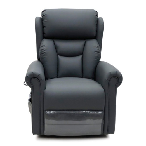 Talaton Healthcare Rise Recline Chair Triple Motor in Faux Leather - Slate