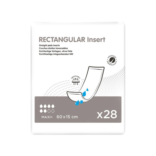 Rectangular Straight Pad Inserts - Maxi+ 60x15cm