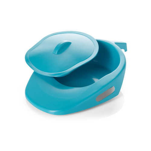 Adult Slipper Bed Pan with Handle & Lid