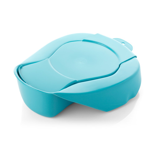 Green Plastic Hospital Bedpan with Lid