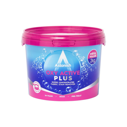 Astonish Oxy Active Plus Stain Removing Powder - Tub (2kg)