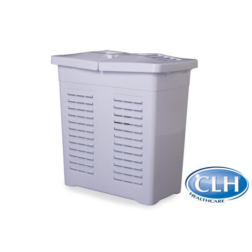 White Rectangular Laundry Hamper