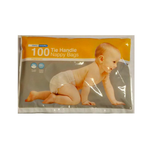 Nappy Sacks with Tie-Close Handles