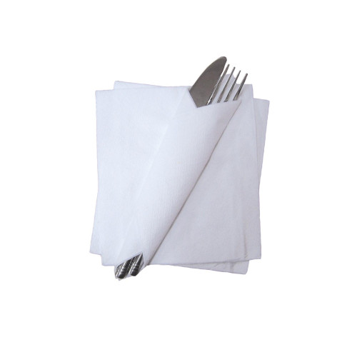 White 1 Ply Paper Napkins - 30x30cm