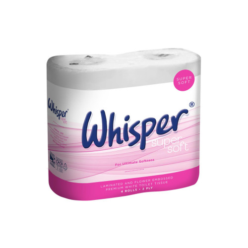 2 Ply Luxury White Toilet Rolls