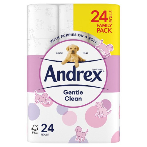 Andrex Toilet Rolls, White 2 Ply