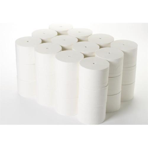 Coreless White Toilet Rolls 2Ply