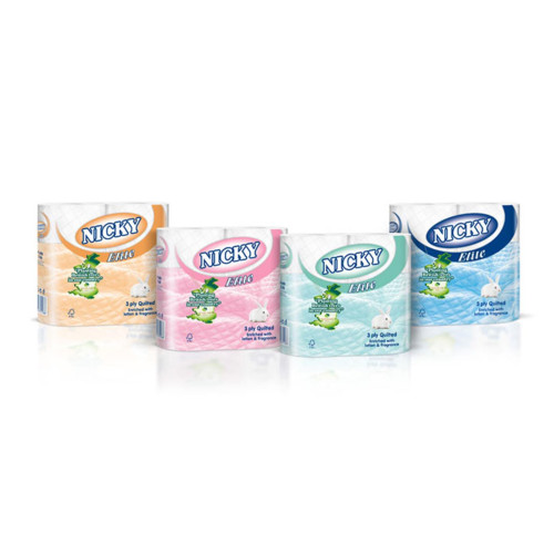 3 Ply Nicky Elite Quilted Toilet Rolls