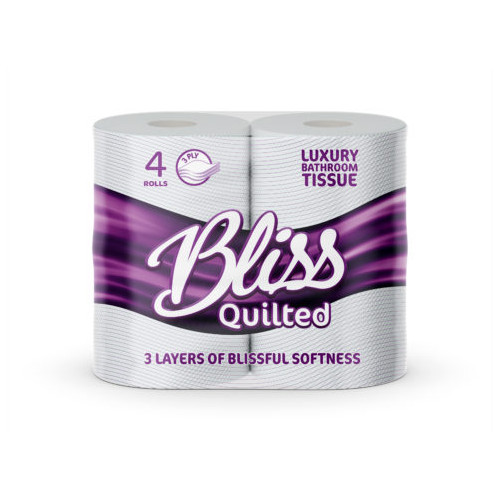 3 Ply Luxury Quilted Toilet Rolls - Case 10x4 Rolls