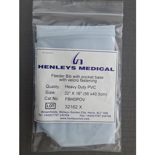 PVC Feeder Bib With Pocket - Hook & Loop Fastening